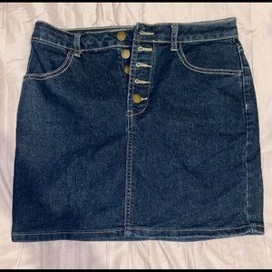 Mini jean skirt